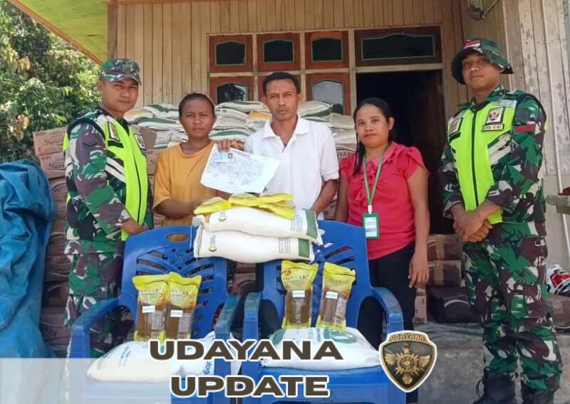 “Sinergi TNI dan Bulog: Kawal Penyaluran Bantuan Pangan di Lamba Leda Utara”