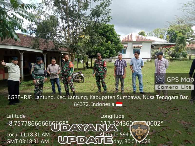 Babinsa Lantung Kawal Verifikasi Lahan KDKMP, Dukung Kelancaran Pembangunan