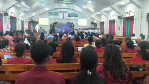 Babinsa Koramil 06/Batakte Hadiri Syukuran Gereja Amanau Peletakan Batu