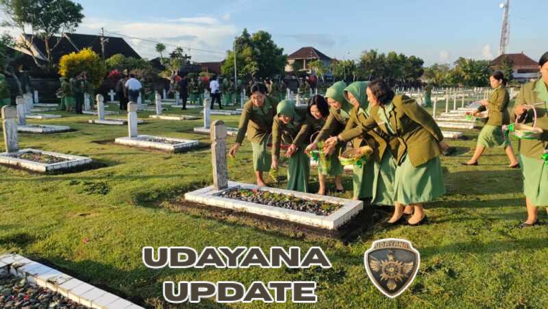 Persit KCK Kodim Tabanan Ikuti Ziarah dan Tabur Bunga Peringati HUT Ke-80 Persit Kartika Chandra Kirana