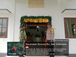 Wujud Toleransi dan Keamanan, Babinsa Kedis Bersama Bhabinkamtibmas Amankan Ibadah Jumat Agung di GKPB Bukit Zaitun