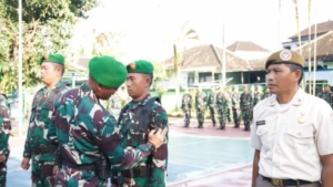 Dandim Klungkung Pimpin Korps Raport Kenaikan Pangkat Bintara Dan PNS Periode 1 April 2026