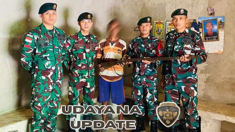 Humanis dan Persuasif, Yonarmed 12 Kostrad Amankan Senjata Warga di Belu