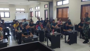 Danramil Ubud Bekali Peserta BLK dengan PBB dan Wawasan Kebangsaan