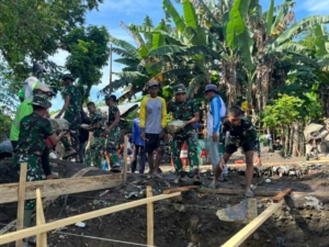 Gotong Royong Tanpa Lelah, TNI dan Warga Bersatu Wujudkan Jembatan Impian