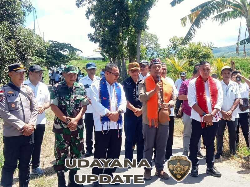 Bersama Bupati Manggarai, Danramil Satarmese Hadiri Peluncuran Beras Premium Molas Manggarai