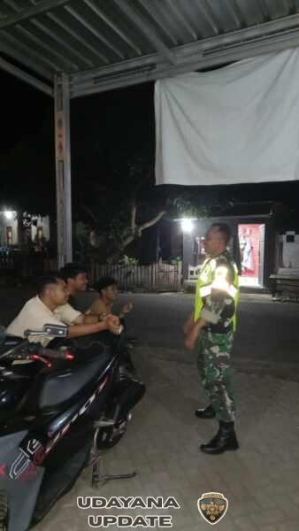 ‎Koramil Moyo Hilir Intensifkan Patroli Malam Demi Keamanan Wilayah