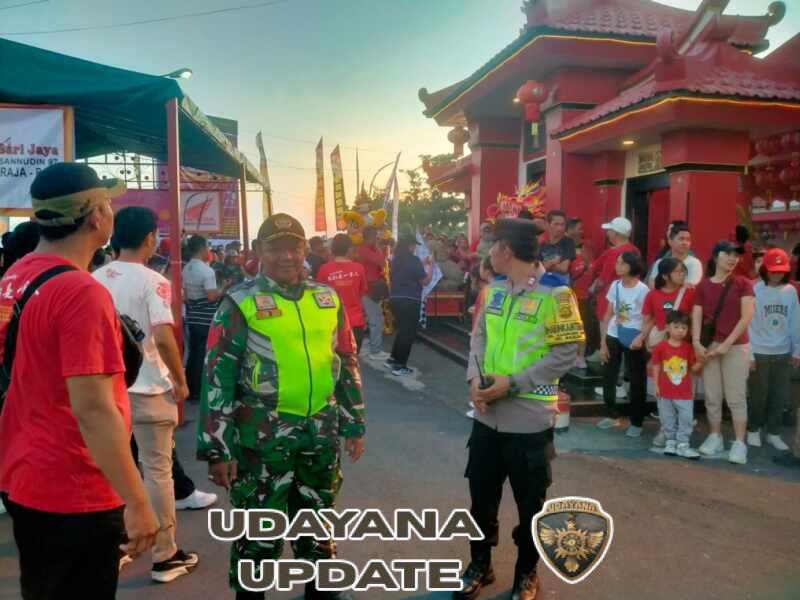 Babinsa Kampung Baru Sigap Amankan Perayaan Tao Kongco Seng Hong Bio, Acara Berjalan Aman dan Meriah