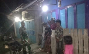 Babinsa Serakapi Serma Jumrah Aktif Patroli Ronda Malam di Duabaka