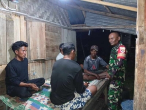 Babinsa Jambu Gelar Ronda Malam, Perkuat Silaturahmi dan Kamtibmas