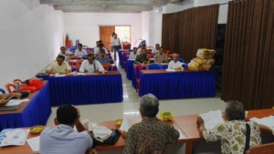 Babinsa 1623-07/Bebandem Hadiri Musdes LPJ BUMDes Sri Amertha Murti Desa Sibetan