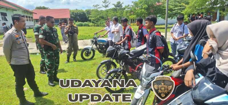 Turun Langsung ke Sekolah, Danramil dan Polsek Empang Tekan Kenakalan Remaja