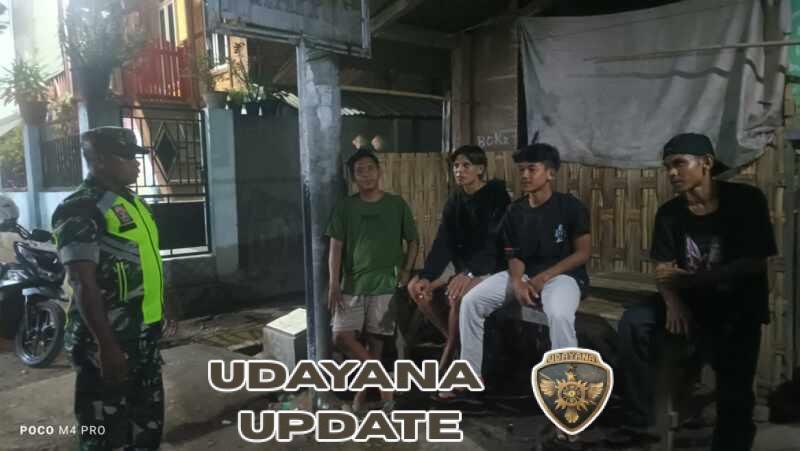 Patroli Malam Koramil Alas, Tekan Potensi Gangguan Kamtibmas