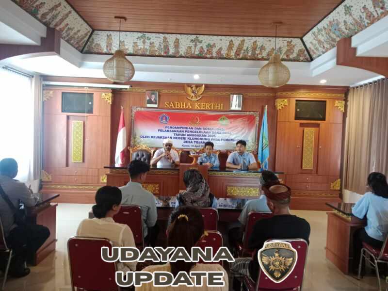 Kejari Klungkung Gelar Sosialisasi Pengelolaan Dana Desa, Babinsa Tojan Hadir Beri Dukungan