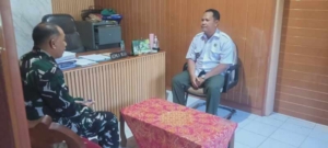 Danramil Dawan Kunjungi Kantor Desa kampung Kusamba