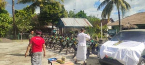 Koramil Nusa Penida Gelar persembahyangan Tumpek Landep