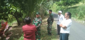 Babinsa Sukasada Dampingi Pasi Ter Kodim Buleleng Tinjau Lokasi KDKMP