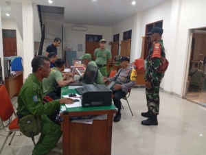 Aparat Gabungan Di Semarapura Kangin Gencarkan Patroli Malam Dan Sidak Duktang