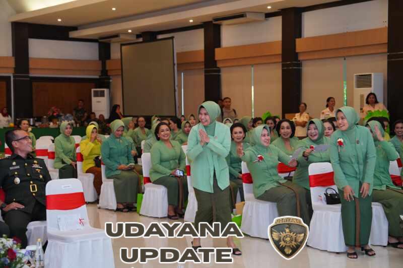 Semangat Kebersamaan, Ketua Persit Gianyar Hadir di Peringatan HUT ke-80 Persit KCK