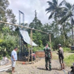 Solusi penuhi air bersih, Satgas TMMD Ke-128 Kodim 1623/Karangasem Membuat Sumur Bor untuk Warga