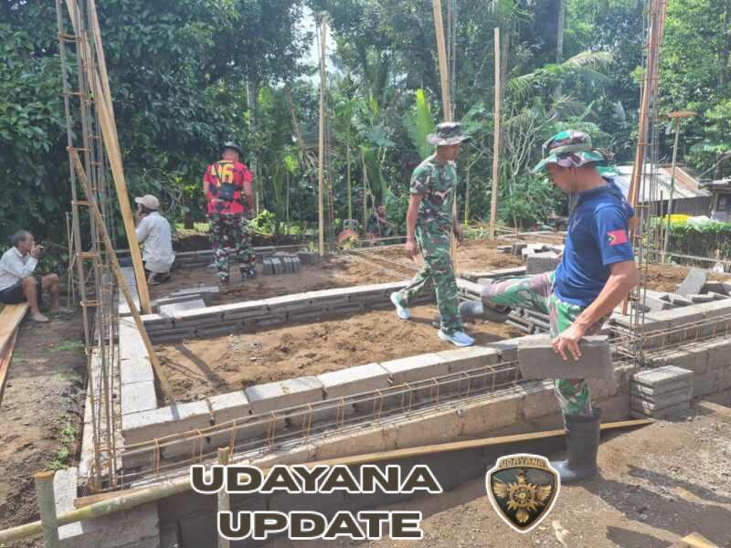 Satgas TMMD Ke 128 Kodim Karangasem Kebut Rehab RTLH.