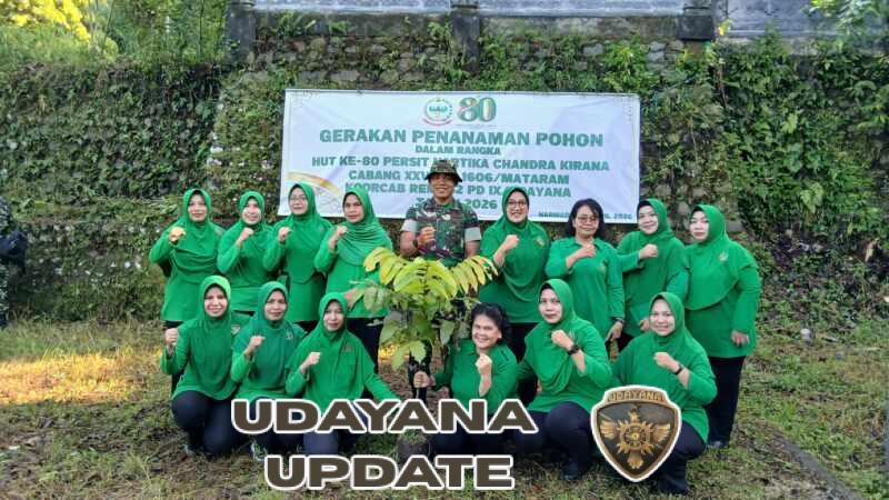 Tanam 800 Pohon, Persit KCK Tebar Harapan Hijau