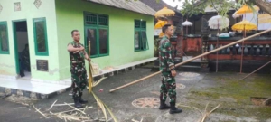 Koramil Klungkung Gotong Royong Songsong Piodalan