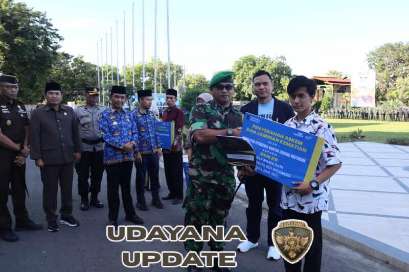 ‎Dandim 1607/Sumbawa Hadir di Paripurna, Santunan Taspen Diserahkan untuk Keluarga Korban