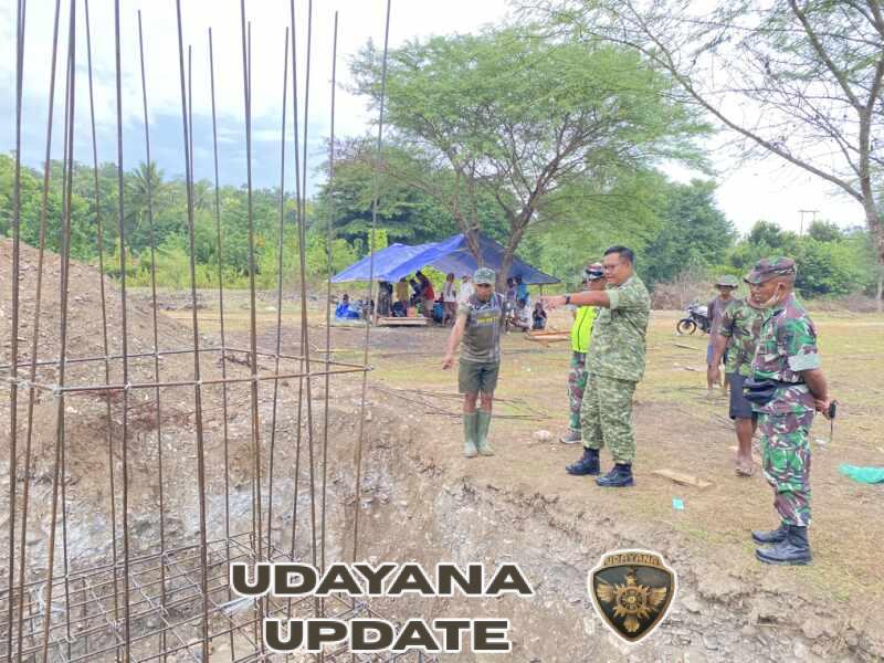 Kawal Pembangunan Infrastruktur, Dandim 1618/TTU Tinjau Lokasi Jembatan Garuda
