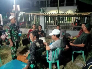 Koramil Woha Intensifkan Siskamling di Talabiu, Ncera, Bre dan Roi
