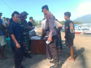 Babinsa Koramil 02/Adonara Perkuat Pengamanan Rangkaian Semana Santa di Larantuka