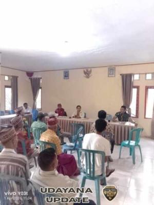 Babinsa Koramil 1612-01/Ruteng Hadiri Rapat Penetapan APBDes Desa Nati