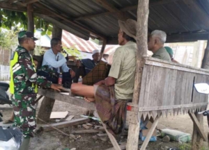 Komsos Serentak, Babinsa Dorong Kepedulian Sosial dan Lingkungan