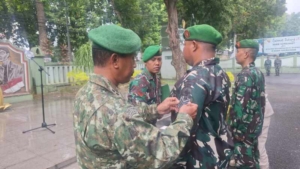 Kenaikan Pangkat Prajurit Kodim 1606 Mataram Penuh Haru