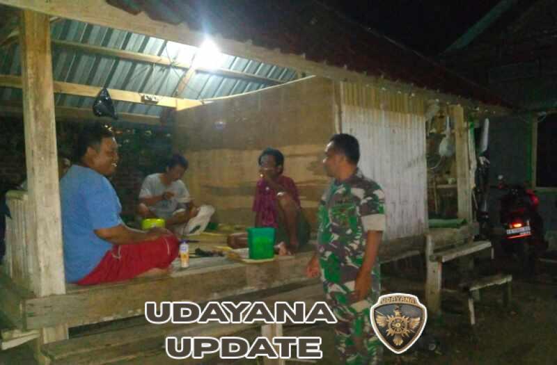 Antisipasi Gangguan Kamtibmas, Koramil Seteluk Rutin Laksanakan Patroli Malam