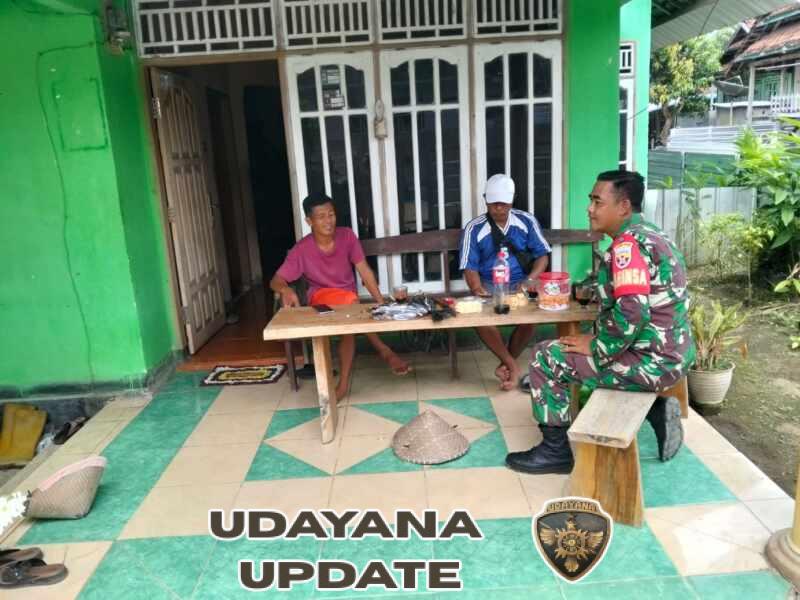 Melalui Komsos, Babinsa Seran Dukung Rencana Tanam Padi Kedua