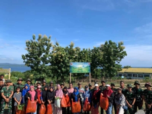 Dukung program ketahanan pangan Yonif TP 875/SYP panen raya hasil pertanian