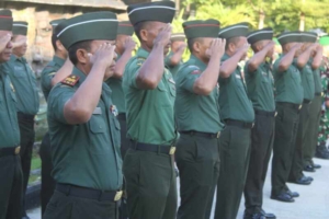 110 Personel dan PNS Ikuti Upacara Bendera Jajaran Kodim 1608/Bima