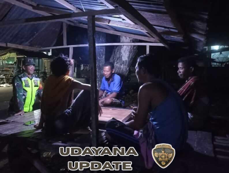 Patroli Siskamling Babinsa Monta Berjalan Lancar, Warga Diminta Tingkatkan Kewaspadaan