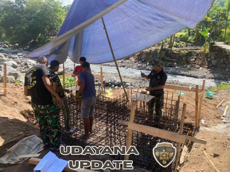 Kodim 1625/Ngada Percepat Pembangunan Jembatan Gantung Garuda, Target Rampung Tepat Waktu