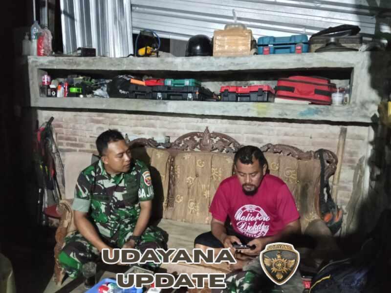 Babinsa Koramil Jereweh Gelar Patroli Malam, Jaga Keamanan Wilayah