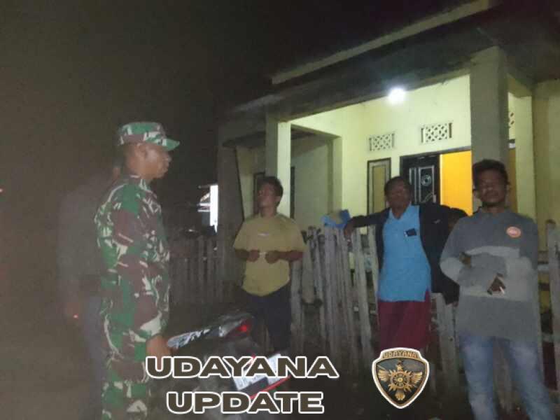 Peran Babinsa Kian Nyata, Sertu Syamsuddin Giatkan Pengawasan Malam Hari