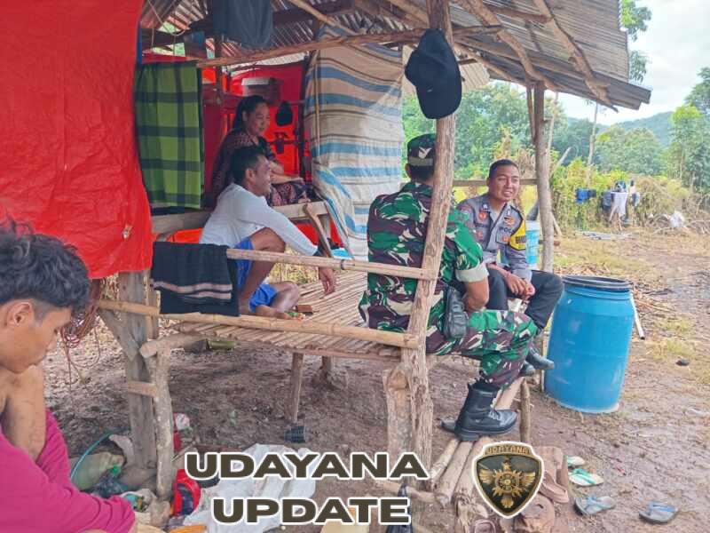 Komsos Humanis, Babinsa Nanga Tumpu Bangun Kesadaran Warga Soal Keamanan