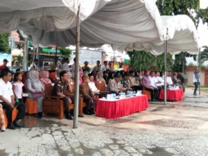 Danramil 1614-01/Dompu Hadiri Launching Gerakan 21 dan Pelantikan Forum Anak Dompu