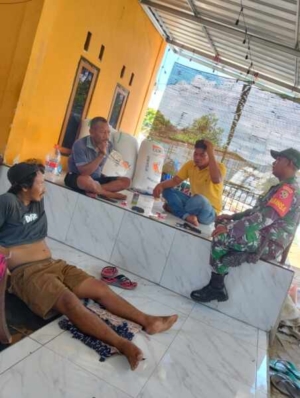Koptu Agus Darmawan Laksanakan Komsos, Jaga Stabilitas Wilayah Jereweh