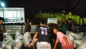 Sinergi TNI dan Bulog, Ratusan Karung Gabah Petani Lamontet Berhasil Diserap