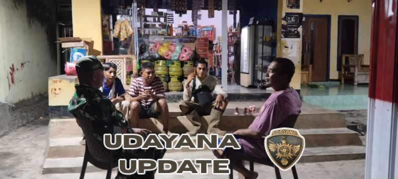 Babinsa Koramil Pekat Ingatkan Remaja Jaga Keamanan Kampung