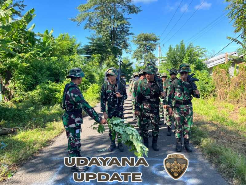 Semangat Juang Tinggi, Batih Denma Brigif TP 31/PS Pimpin Ton Taikam Lintasi Medan Berat 5 Km