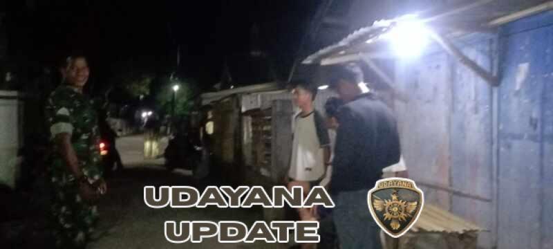 Babinsa Mangge Na’e Bersama Karang Taruna Aktif Gelar Ronda Malam di Sorikuta