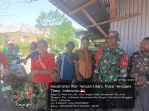 Babinsa Welai Selatan Pantau Aktivitas Pasar Tradisional Mainang